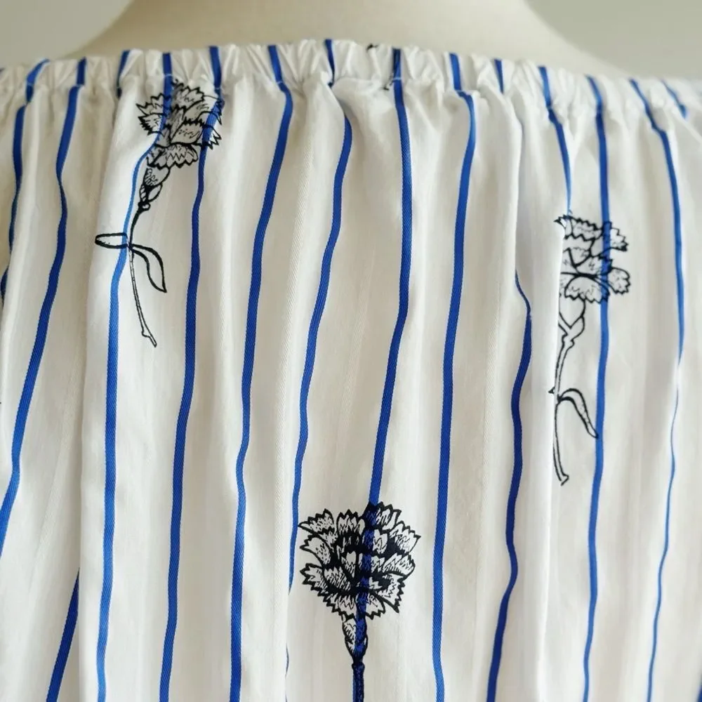 Club Monaco Bindell Ruffle Wrap Blouse Size Small